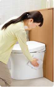 使うたびにきれい除菌水をひとふき。きれい長持ち!